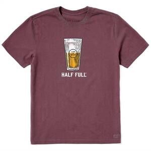 NEW LIFE IS GOOD men's crusher lite tee in mahogany brown